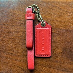 Coach hang tag charm